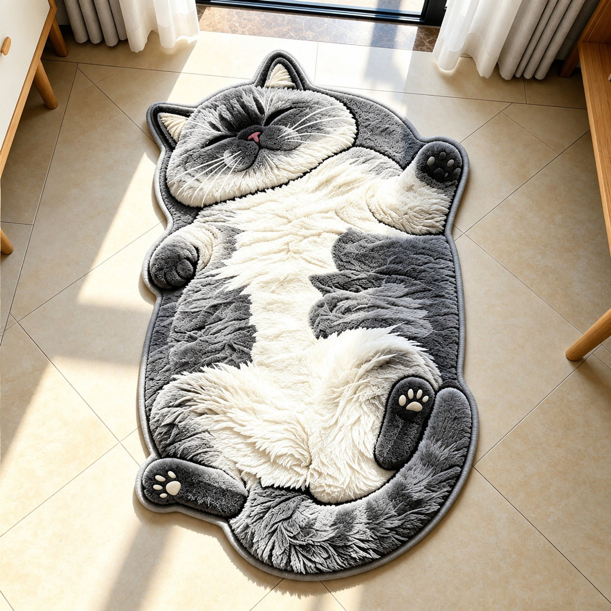 🐱Personalized Cat Shaped Carpet — Choose an exclusive carpet for your cat.