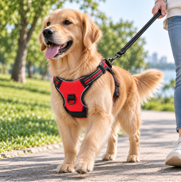 Reflective No-Pull Dog Harness Vest – Escape-Proof Adjustable Pet Chest Harness for Walking & Training
