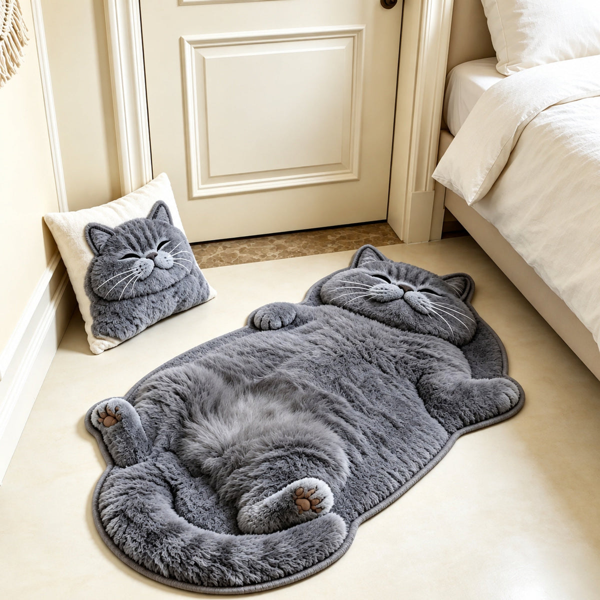 🐱Personalized Cat Shaped Carpet — Choose an exclusive carpet for your cat.