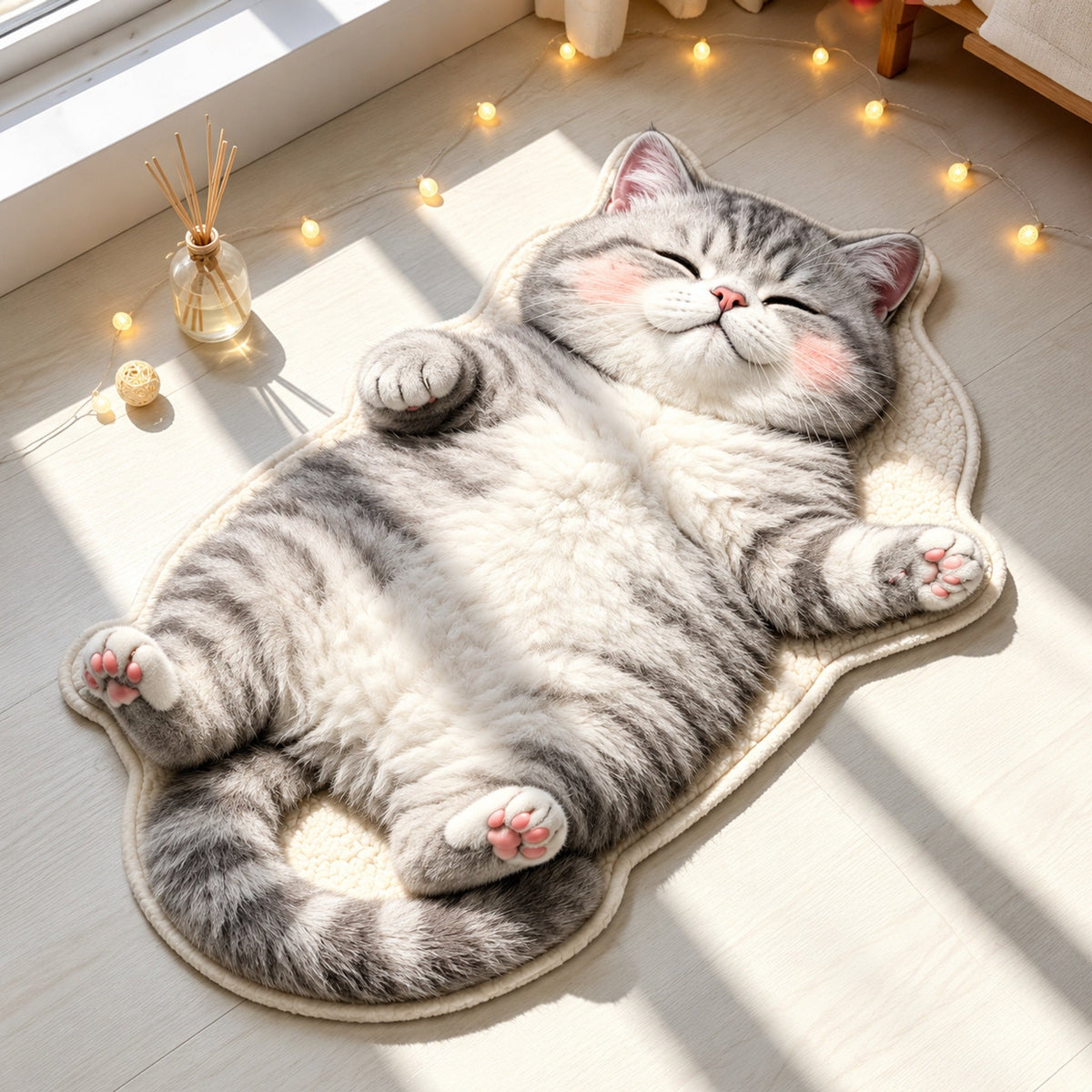 🐱Personalized Cat Shaped Carpet — Choose an exclusive carpet for your cat.
