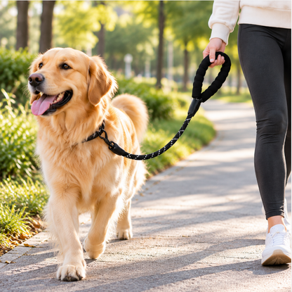 GlowWalk™ Hands-Free Reflective Leash for Safer Evening Walks