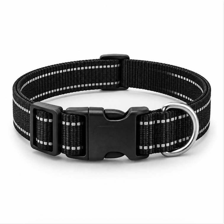 Reflective Dog Collar – Adjustable Safety Collar for Night Walks