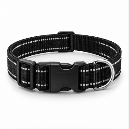 Reflective Dog Collar – Adjustable Safety Collar for Night Walks