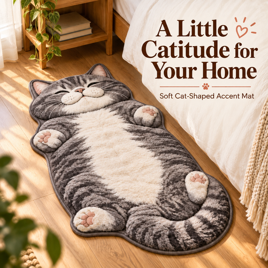 🐱Personalized Cat Shaped Carpet — Choose an exclusive carpet for your cat.