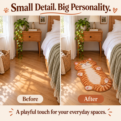 🐱Personalized Cat Shaped Carpet — Choose an exclusive carpet for your cat.