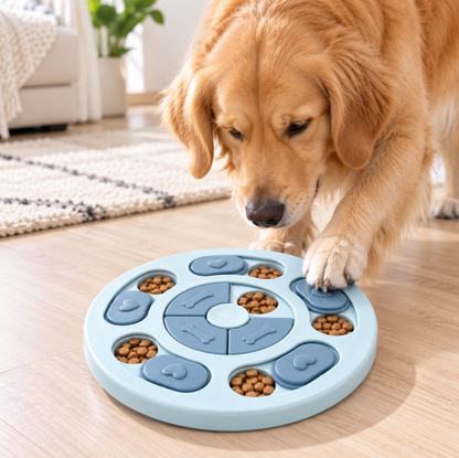 Interactive Dog Puzzle Feeder – Slow Feeding Enrichment Toy for Smarter, Happier Pets