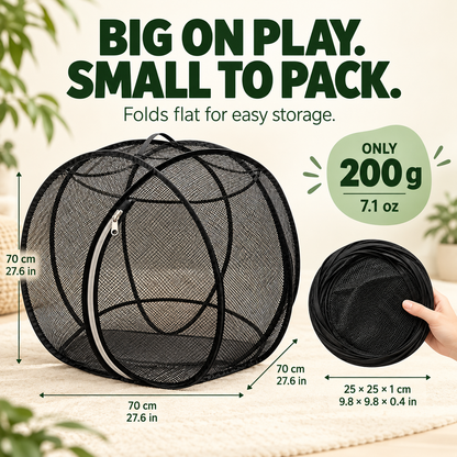 🔥 Today 50% Off!!!🐱360° Panoramic Pop-Up Rolling Cat Playpen Ball🐾