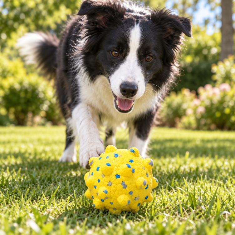 E-TPU Textured Dog Toy Ball – Lightweight, Bouncy & Floating