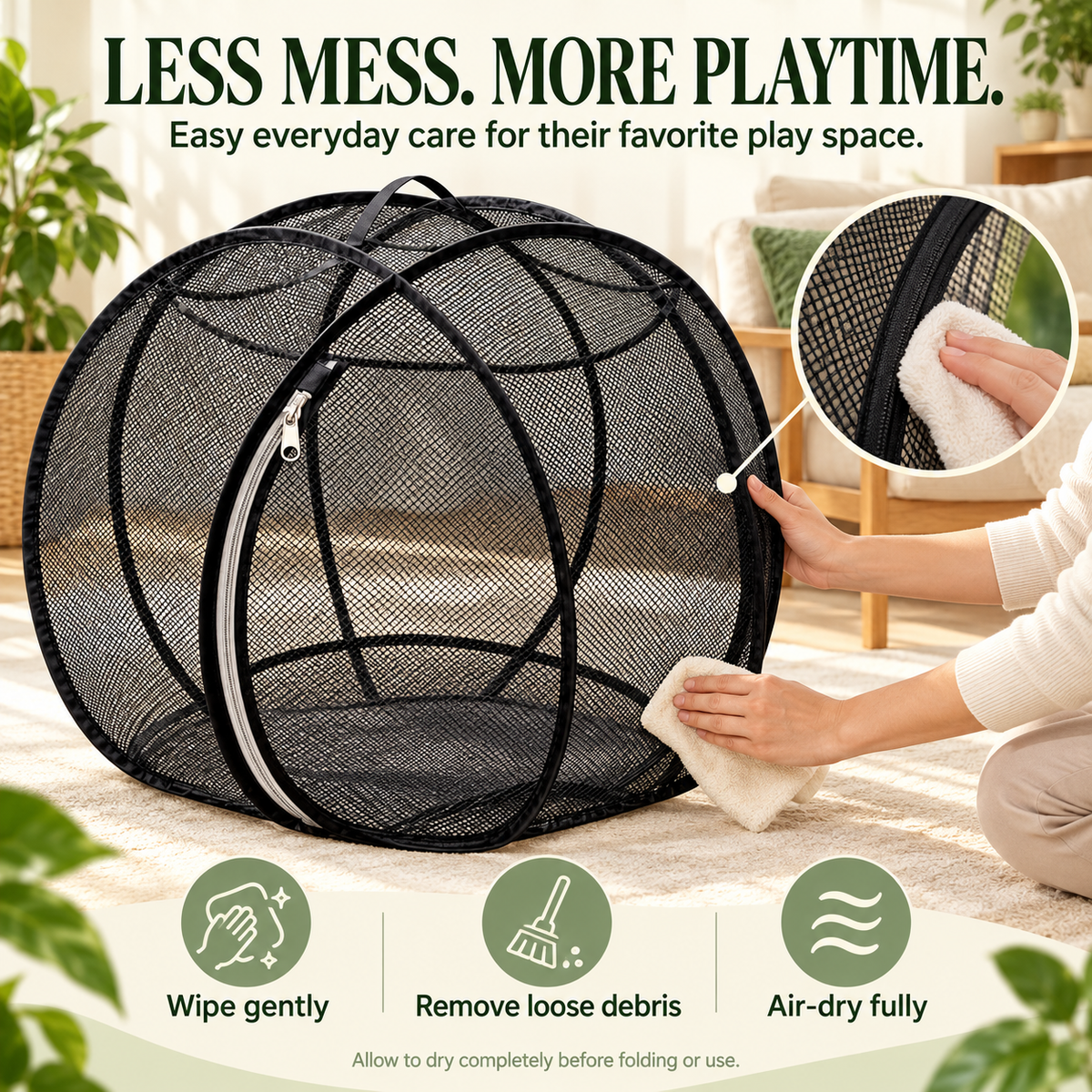 🔥 Today 50% Off!!!🐱360° Panoramic Pop-Up Rolling Cat Playpen Ball🐾