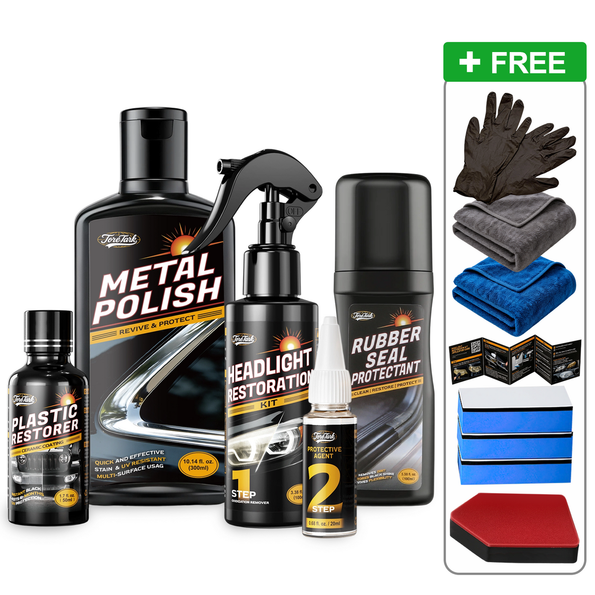 Toretark Headlight Restoration Kit Bundles