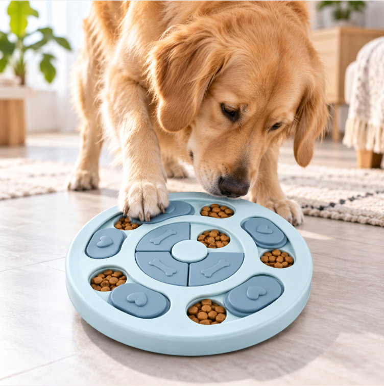 Interactive Dog Puzzle Feeder – Slow Feeding Enrichment Toy for Smarter, Happier Pets