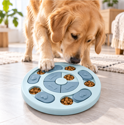 Interactive Dog Puzzle Feeder – Slow Feeding Enrichment Toy for Smarter, Happier Pets