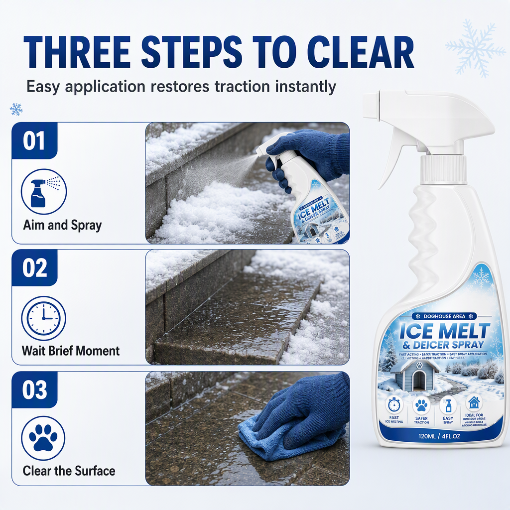 Outdoor De-Icing Spray for Steps & Walkways